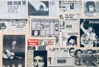Bob Dylan 1963 - 1969 Magazine Clippings Cuttings Lot Newport Folk Scrapbook