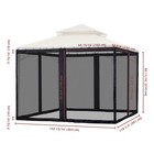 Yescom 10x12ft Gazebo Replacement Mosquito Netting With Zipper For Canopy