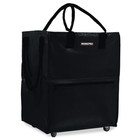 Workpro 36-gallon Large Rolling Grocery Bag Tote 5 Wheels Dual Carry Storage Bag