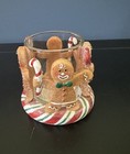 Yankee  Gingerbread Man Candle Holder Votive Christmas Peppermint 3   