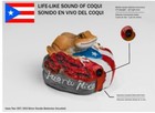 Coqui De Puerto Rico hermoso Souvenir Musical Con La Flor De Pr Maga Y Flamboyan