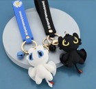 New Dragon Keyfob Car Keyring Toothless Keychain Light Furykey Chain Ring Gift