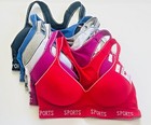2-6 Pack Racerback Sports Bra Women s High Impact Running Yoga Workout Bras 6882