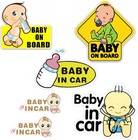 Baby On Board Stickers 6-pack  Reflective Safety Signs Car Windows And Doors  Wa