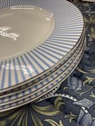  4  Kate Spade Porcelain New York Laurel Street Blue Luncheon Plates  new 