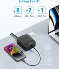 Anker Power Strip With 2000j Surge Protector  8 Ac  2 Usb A   1 Usb C Por