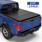 5ft 3-fold Hard Tonneau Cover For 2005-2024 Nissan Frontier Bed Tonneau Cover A