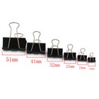 Bulldog Foldback Clips Metal Paper Binder Grip - 15mm  19mm  25mm  41mm  51mm