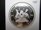 Uganda 1996 - 2000 Schilling Jesus Christian Dating Scarce Silver Proof Coin Pp