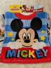 Disney Mickey Mouse Infant Toddler Bibs 4 Bibs 2 Terry Cloth 2 Vinyl New W Tags 