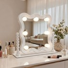 Lighted Makeup Mirror  Hollywood Vanity Mirror With Lights adjustable Lighting