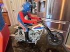 Ideal Team America Super Stunt Motorcycle Gryo Launcher Rider Dirt Bike Works 