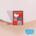 Woodstock Festival 3 Days Of Peace Music Enamel Pin Rock Logo Badge Hippie Gift