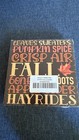 Fall Autumn Square Wood Sign