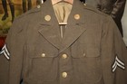 Original Early Ww2 U s  Army Detached Enlisted Mans Coat W insignia  1942 Dated