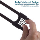 Sliding Cabinet Locks Baby Proofing     Adjustable Child Safety Latches For Knobs 