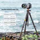 61 4in Carbon Fiber Camera Tripod With Detachable Monopod Tripod Stand Ball Head