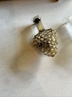 1800 s Vintage Crystal Cut Glass Grape Shaped Perfume Bottles