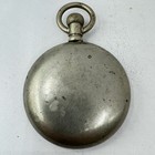 Antique 18 Size Crescent Swing Out Pocket Watch Case Nickel Coin Edge Usa