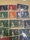 1937 British Colonies Royalty Mint Hinged Stamp Collection George Vi Era