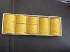 Lot Of 100  Holiday Casino Las Vegas - Yellow Vintage Roulette Chip  v 