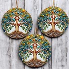 Tree Of Life Christmas Ornament     Ceramic Holiday Irish Celtic Keepsake Gift