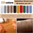 Leather Sewing Kit 59pcs Hand Sewing Heavy Duty Waxed Thread Large-eye