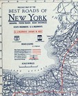 1927 Clason Auto Road Map New York City Buffalo Niagara Albany Saratoga Syracuse