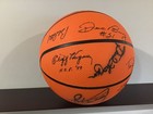 15 Nba Hof Players Signed Basketball  pat Riley  Bob Cousy And More 