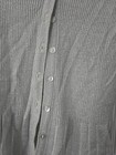 Vintage Sweater Bee Banff Ltd  V-neck Cardigan Stretchy Silver Metallic Ribbed M
