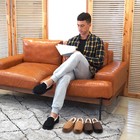Mens Moccasin Slippers Memory Foam Slippers Warm Plush Fluffy Indoor outdoor    