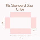 Ruffled Crib Bed Skirt  Baby Crib Skirt Girl  52 x28  With 15  Drop Nursery