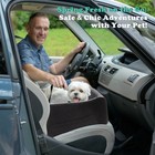 Ipetba Dog Car Seat For Small   Medium Dogs - Crash-protective  Non-slip black