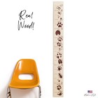 Headwaters Studio Safari Height Growth Chart - Nursery Animal Tracks Wall Decor 