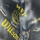 Vintage Wilson Black Catchers Mitt Baseball Glove Right Hand Throw Model