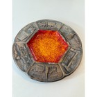 Treasure Craft Indiana Ashtray   Vintage Glaze Dish   Mid Century State Souvenir