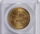 1860  20 Gold Liberty Head Double Eagle Pcgs Au 53