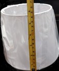 Small  Mini Lamp Shade  White  Round  5in D    5 7 In H