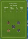 Coin Sets Of All Nations Kuwait 1976-1988 Unc 10 Fils 1985 50  100 Fils 1988