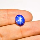 Oval Cabochon 6 Rays 8 00 Ct Linde Blue Star Sapphire Natural Loose Gemstone