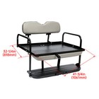 Folding Steel Frame Flip Rear Back Seat For Ezgo Marathon Pre-1994 Golf Cart