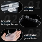 Small Bead Organizers  30pcs Plastic Storage Cases Mini Clear Storage Containers