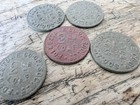 5x Vintage 2lb Bread Tokens Folkstone - Great Condition For Age