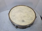 Vintage Ludwig Pioneer Snare Drum 14x5 Gold Sparkle Keystone Badge 1960s