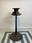 Antique Hugo Berger Goberg Arts And Crafts Wrought Iron 3 Branch Candelabra