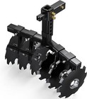 Heavy Duty Atv utv Disc Plow Harrow W  28  Cut Width   2  Receiver Hitch Attach