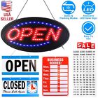 Led Neon Open Signs Flashing steady Modes   Business Hours And Open Closed Signs