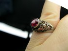 Vintage Magic Ruby Ring Silver 875 Ussr Antique