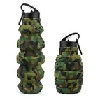  Collapsible Water Bottle Sports Bottle 19 5oz 580ml Army Green Camouflage