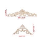 Wealrit Unpainted Wood Carved Appliques 5 Pcs  3 9  3 9  X 3 9   11 8  X 3 1 
